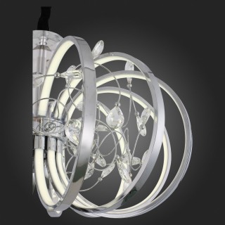 SL923.103.12 Люстра подвесная ST-Luce Хром, Прозрачный/Белый LED 1*70W 4000K OTTAVO-foto9