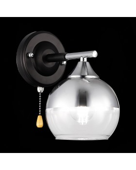 SLE106501-01 Светильник настенный Черный, Хром/Хром, Прозрачный E27 1*60W GOCIA-foto5