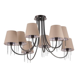 SLE1118-802-08 Светильник потолочный Черный хром/Бежевый E14 8*40W ALLURIA-foto2