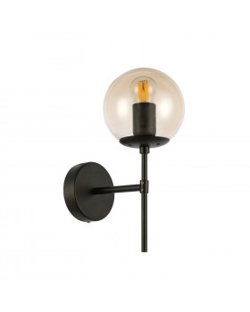 SLE154901-01 Светильник настенный Черный/Янтарный E27 1*40W LACOTTA-foto2