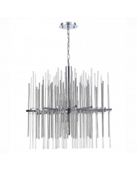 SL1628.103.08 Люстра подвесная ST-Luce Хром/Прозрачный, Хром E14 8*40W TERAMO-foto2