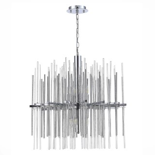 SL1628.103.08 Люстра подвесная ST-Luce Хром/Прозрачный, Хром E14 8*40W TERAMO-foto2