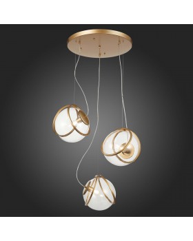 SL1181.313.03 Светильник подвесной ST-Luce Латунь/Латунь, Прозрачный E27 3*40W Acerra-foto5