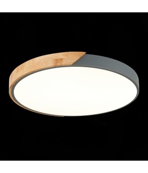 SLE200972-01 Светильник потолочный Серый, Светлое дерево/Белый LED 1*45W 3000K/4000K/6000K FESTA-foto9