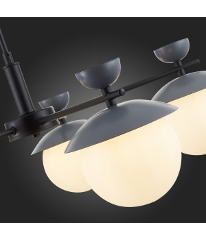 SLE220202-05 Светильник потолочный Черный, Серый/Белый G9 5*5W GENOVA-foto9