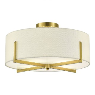 SLE3010-302-04 Светильник потолочный Латунь/Белый E27 4*60W LINTON-foto2