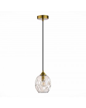 SL1188.303.01 Подвес ST-Luce Латунь/Коньячный E14 1*40W IDESIA-foto2