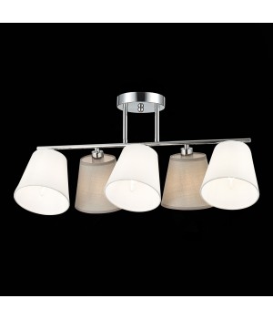 SLE300402-05 Люстра потолочная хром/белый, серый E14 5*40W PRATO-foto4