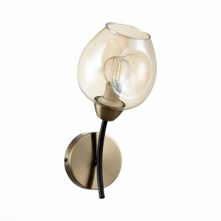 SLE205301-01 Бра Бронза, Черный/Янтарный E14 1*40W BESANO-foto2