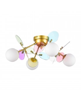 SLE2502-202-04 Люстра потолочная Золотистый/Разноцветный G9 4*5W VOLA-foto2