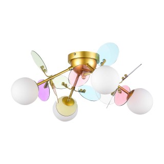 SLE2502-202-04 Люстра потолочная Золотистый/Разноцветный G9 4*5W VOLA-foto2