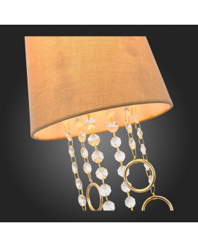 SL1138.203.01 Подвес Французское золото/Бежевый, Прозрачный E14 1*40W MEDDO-foto9