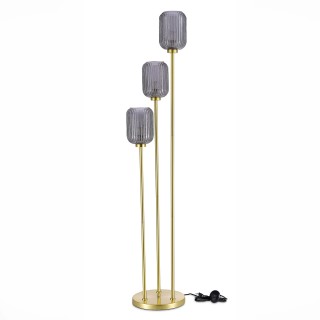 SL1154.335.03 Торшер ST-Luce Латунь/Дымчатый E27 3*60W GRAN-foto2