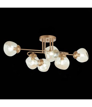 SLE155702-06 Люстра потолочная Золотистый/Янтарный E14 6*40W MORE-foto9