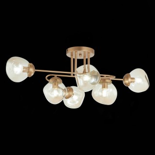 SLE155702-06 Люстра потолочная Золотистый/Янтарный E14 6*40W MORE-foto9