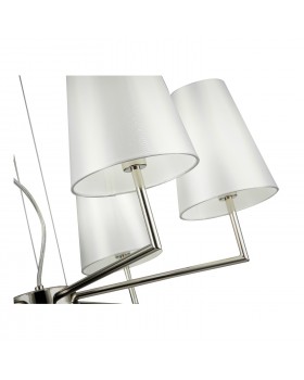 SLE105903-06 Светильник подвесной Никель/Белый E14 6*40W BELLINO-foto3