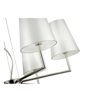 SLE105903-06 Светильник подвесной Никель/Белый E14 6*40W BELLINO-foto3