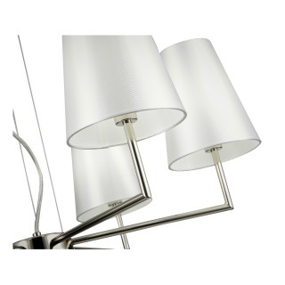 SLE105903-06 Светильник подвесной Никель/Белый E14 6*40W BELLINO-foto3