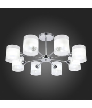 SLE102802-08 Люстра потолочная Хром/Прозрачный, Белый E14 8*40W MIENTO-foto7
