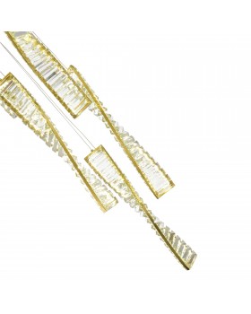 SL6205.303.05 Светильник подвесной ST-Luce Латунь/Прозрачный LED 1*55W 3000K ELICA-foto3