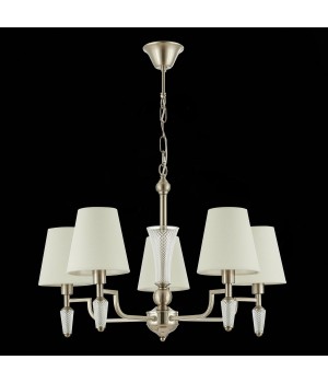SLE105503-05 Люстра подвесная Никель/Белый E14 5*40W REIMO-foto8