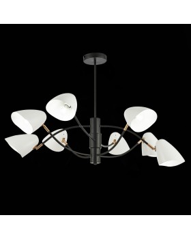 SLE103602-08 Люстра потолочная Черный, Золотой/Белый E14 8*40W SATTA-foto4