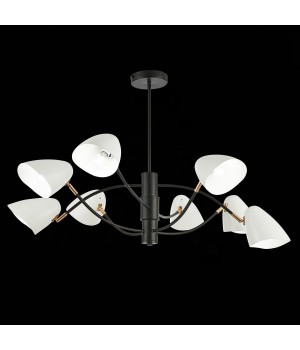 SLE103602-08 Люстра потолочная Черный, Золотой/Белый E14 8*40W SATTA-foto4