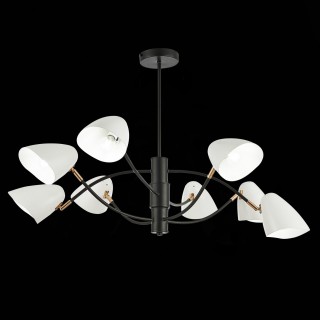 SLE103602-08 Люстра потолочная Черный, Золотой/Белый E14 8*40W SATTA-foto4