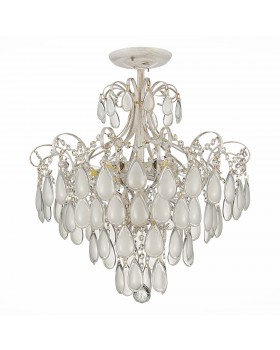 SLE160302-06 Светильник потолочный Золотистый/Белый матовый E14 6*60W MAGONZA-foto2