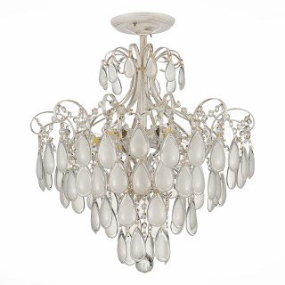 SLE160302-06 Светильник потолочный Золотистый/Белый матовый E14 6*60W MAGONZA-foto2