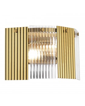 SLE1123-301-02 Светильник настенный Латунь/Золотистый, Прозрачный E14 2*40W TRESA-foto3