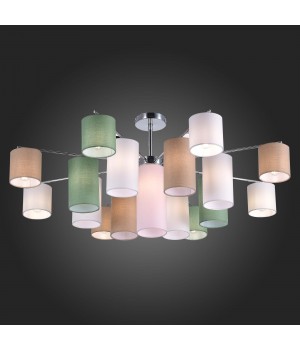 SLE300602-17 Люстра потолочная Хром/Белый, Бежевый, Зеленый E14 17*40W ESSENZA-foto6