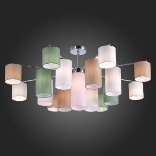 SLE300602-17 Люстра потолочная Хром/Белый, Бежевый, Зеленый E14 17*40W ESSENZA-foto6