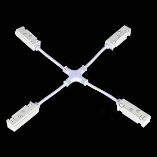 ST006.569.00 Ввод питания X-образный для магнитного шинопровода ST-Luce Белый SKYLINE 48-foto2