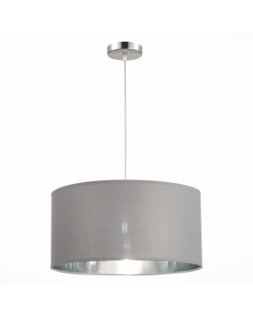 SLE300513-01 Светильник подвесной Никель/Серый, Серебристый E27 1*40W BRESCIA-foto3
