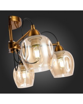 SLE110002-05 Люстра потолочная Бронза/Янтарный E27 5*60W ACRO-foto9