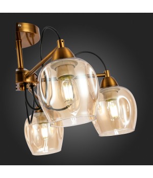 SLE110002-05 Люстра потолочная Бронза/Янтарный E27 5*60W ACRO-foto9