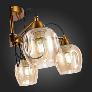 SLE110002-05 Люстра потолочная Бронза/Янтарный E27 5*60W ACRO-foto9