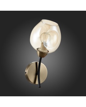 SLE205301-01 Бра Бронза, Черный/Янтарный E14 1*40W BESANO-foto6