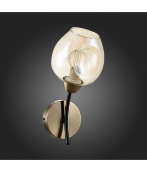 SLE205301-01 Бра Бронза, Черный/Янтарный E14 1*40W BESANO-foto6