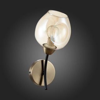 SLE205301-01 Бра Бронза, Черный/Янтарный E14 1*40W BESANO-foto6