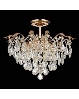 SLE160202-06 Светильник потолочный Французское золото/Прозрачный E27 6*60W KRISTO-foto12