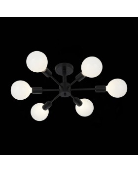 SL419.402.06 Люстра потолочная Черный E27 6*60W ANO-foto18