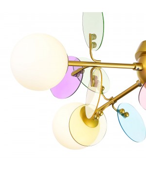 SLE2502-202-04 Люстра потолочная Золотистый/Разноцветный G9 4*5W VOLA-foto3