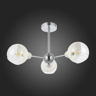 SLE102702-03 Люстра потолочная Хром/Прозрачный, Матовый никель E14 3*40W GIORTE-foto8