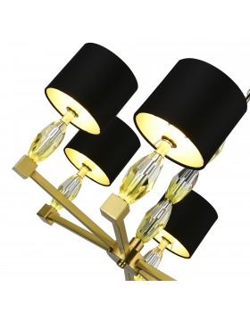 SL1759.303.06 Люстра подвесная ST-Luce Латунь/Черный E14 6*40W LINGOTTI-foto3