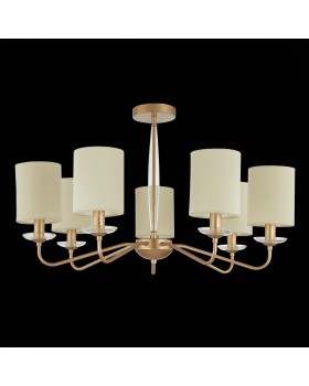 SLE108002-07 Люстра потолочная Золотистый/Бежевый E14 7*40W RITA-foto8