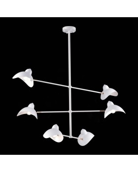 SL1801.503.06 Люстра подвесная ST-Luce Белый/Белый E14 6*60W MINNE-foto4