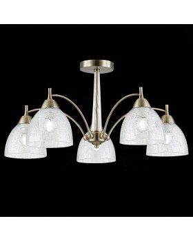 SLE104402-05 Люстра потолочная Бронза/Прозрачный E27 5*60W NUELE-foto4