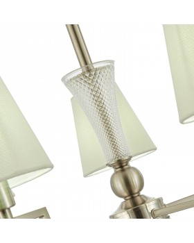 SLE105503-05 Люстра подвесная Никель/Белый E14 5*40W REIMO-foto11